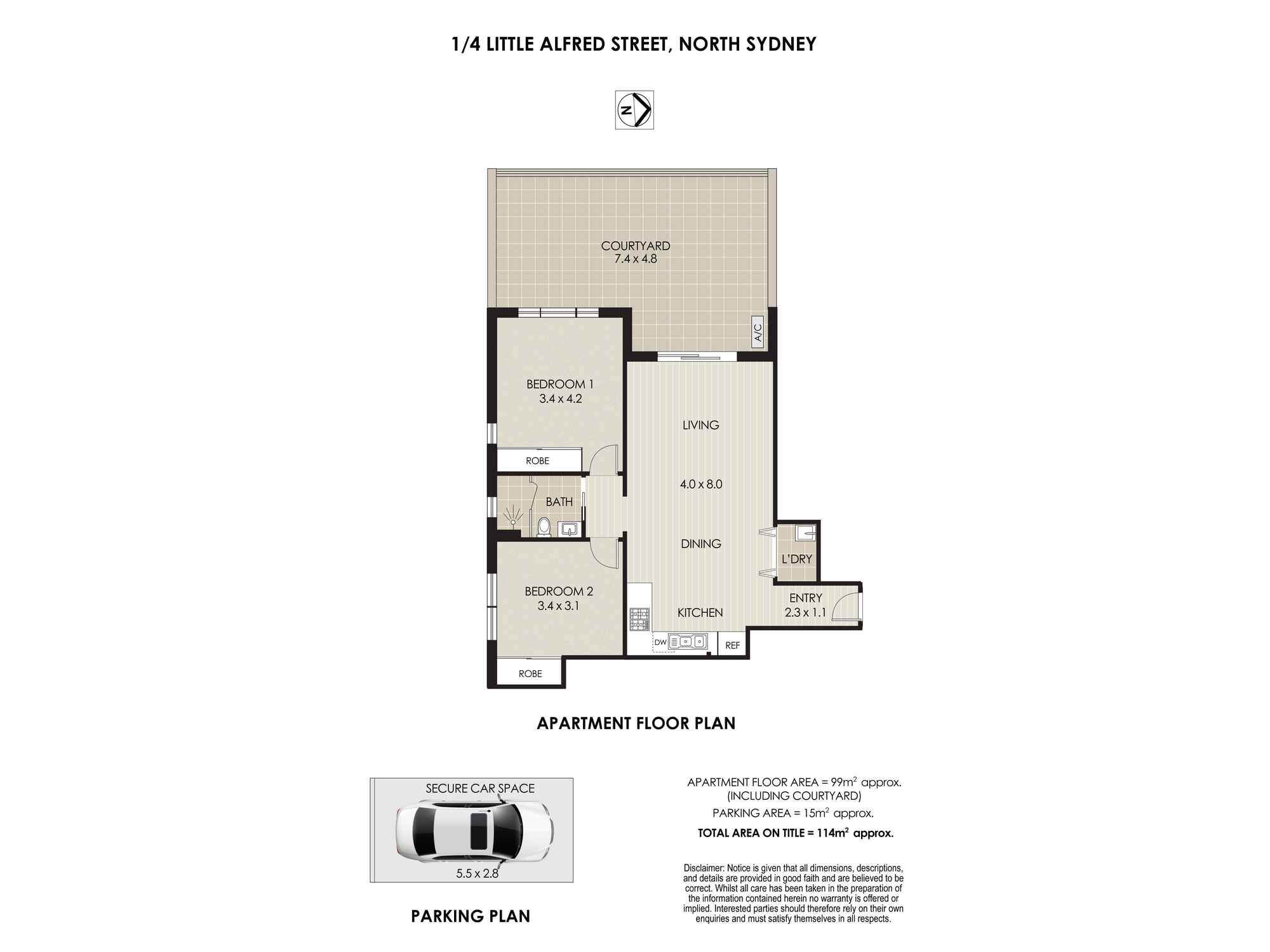 1/4 Little Alfred Street North Sydney 1/4 Little Alfred Street North Sydney