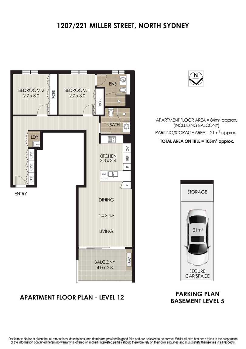 1207/221 Miller Street North Sydney