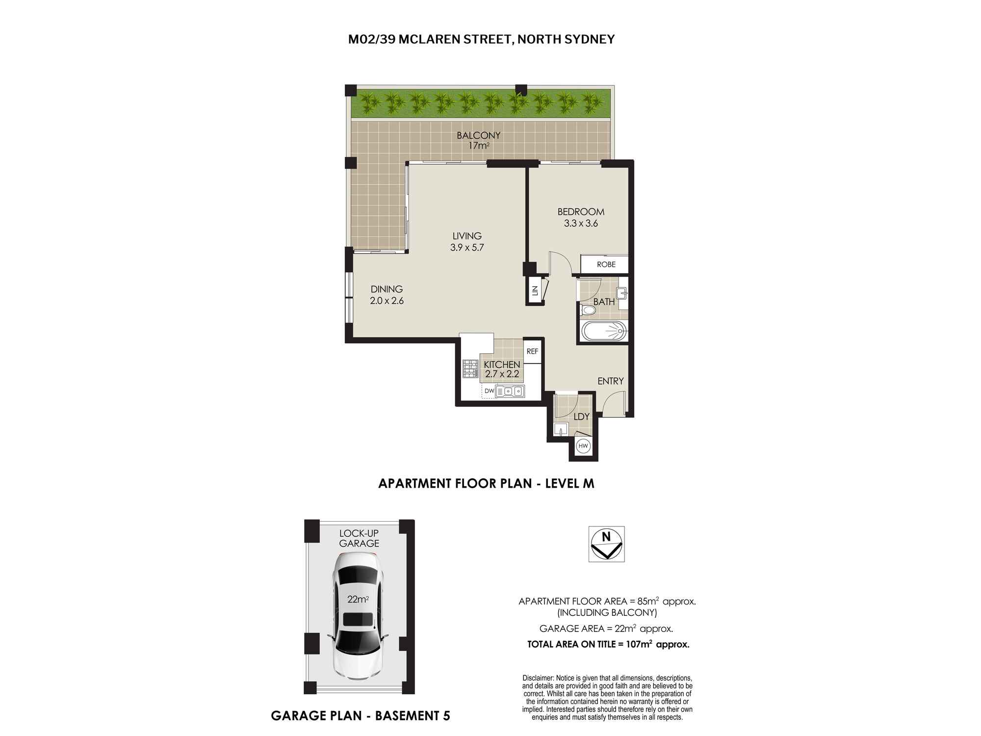 M02/39 McLaren Street North Sydney M02/39 McLaren Street North Sydney