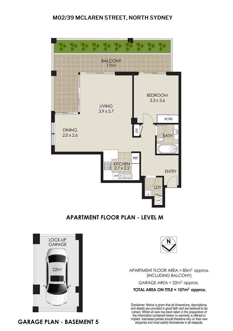 M02/39 McLaren Street North Sydney M02/39 McLaren Street North Sydney