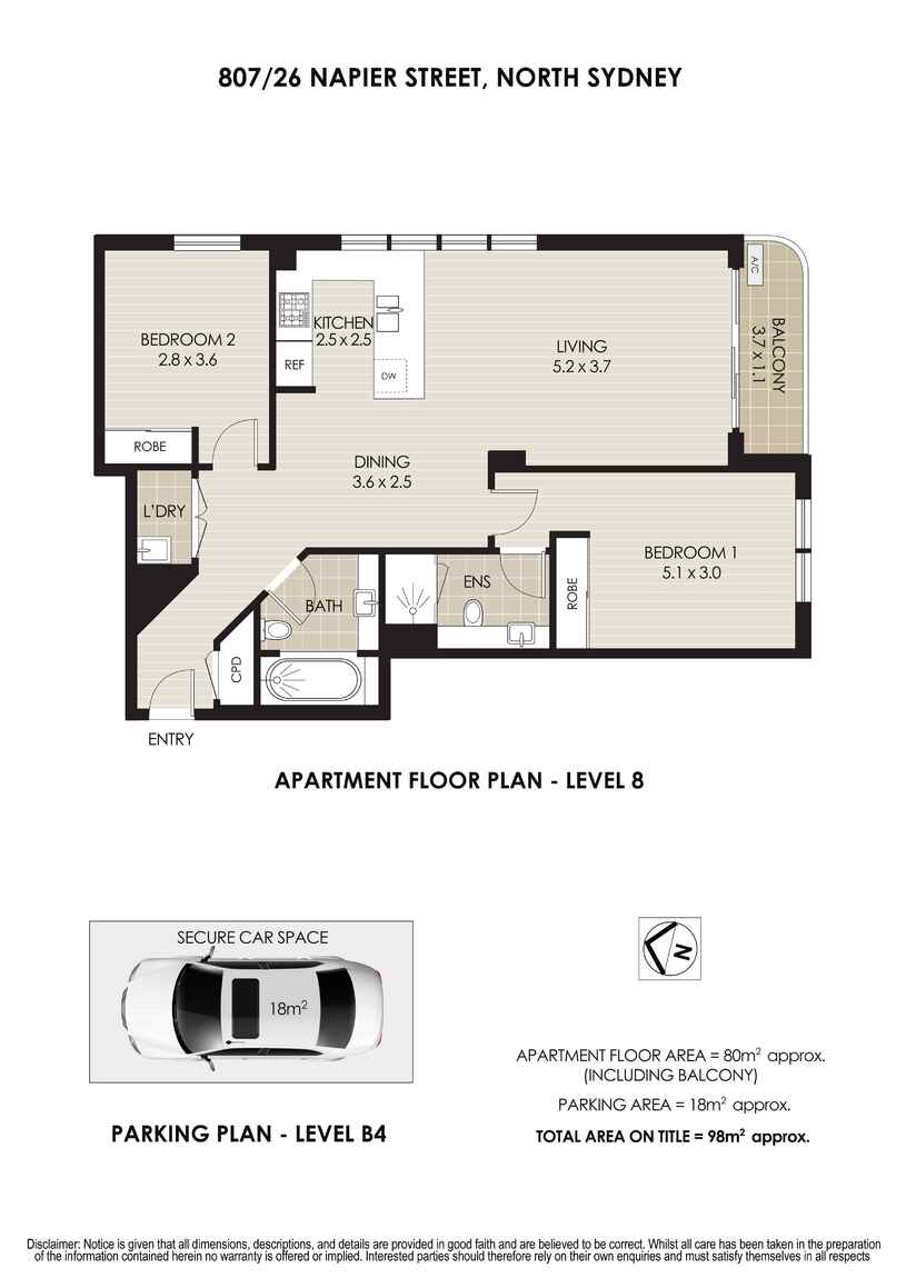 807/26 Napier Street North Sydney