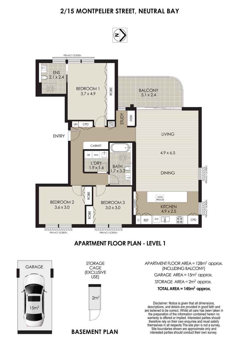 2/15 Montpelier Street Neutral Bay