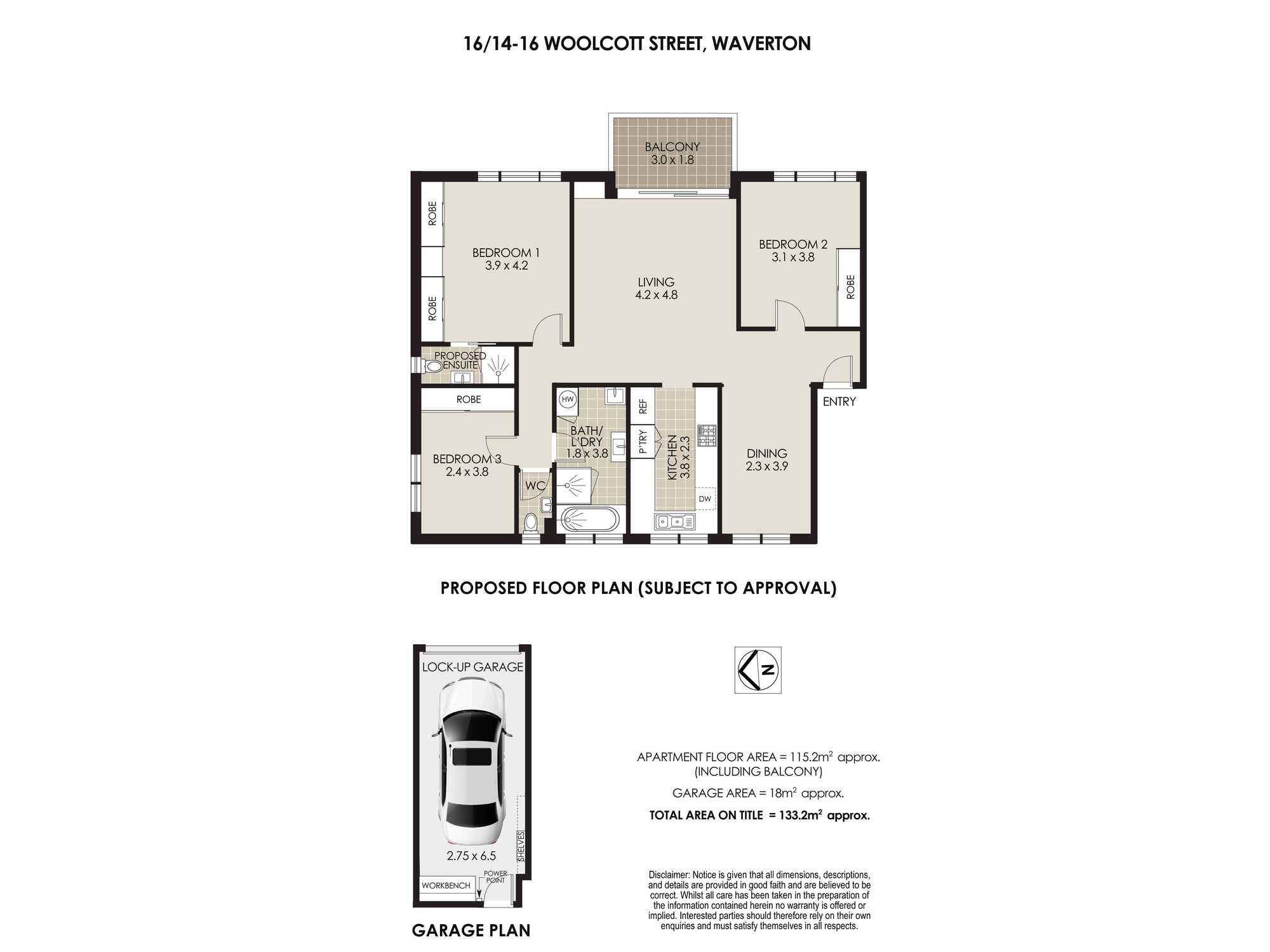 16/14 Woolcott Street Waverton